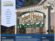 Tablet Screenshot of orchardheightsapartments.com